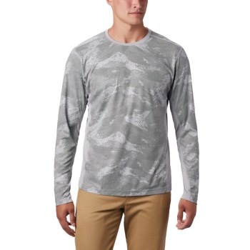 Columbia Solar Chill 2.0 Long Sleeve, Sudaderas Grises Para Hombre | 729345-DGO